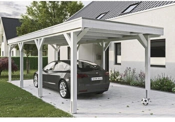 Skan Holz Einzelcarport Grunewald 321 x 796 cm weiß