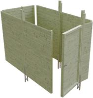 Skanholz Carport-Ger&auml;teraum "Abstellraum C3" aus Profilschalung