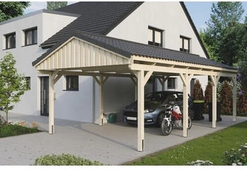 Skan Holz Einzelcarport Fichtelberg 423 x 808 cm natur