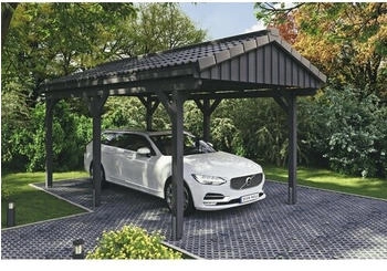 Skan Holz Einzelcarport Fichtelberg 317 x 566 cm Schiefer
