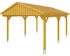 Skan Holz Einzelcarport Fichtelberg 423 x 566 cm Eiche hell