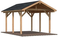 Palmako Einzelcarport "Robert" Massivholz hellbraun