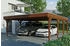 Skan Holz Doppelcarport Grunewald 622x796 cm 590 cm Einfahrtshöhe mit EPDM-Dach