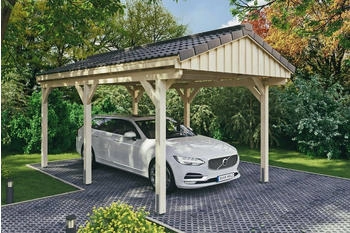 Skan Holz Einzelcarport Fichtelberg 317x566 cm 273 cm Einfahrtshöhe mit Dachlattung
