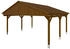 Skan Holz Doppelcarport Fichtelberg 618x566 cm 574 cm Einfahrtshöhe mit Dachlattung