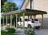 Skan Holz Einzelcarport Spreewald 396x741 cm 209 cm Einfahrtshöhe grün