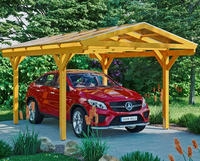 Skanholz Einzelcarport "Westerwald" Leimholz 326 cm hellbraun