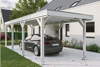 Skan Holz Einzelcarport Grunewald 321x796 cm 289 cm Einfahrtshöhe mit EPDM-Dach