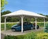 Skan Holz Einzelcarport Taunus 439x786 cm 218 cm Einfahrtshöhe weiß
