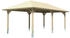 Skan Holz Einzelcarport Taunus 439x786 cm 218 cm Einfahrtshöhe weiß