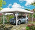 Skan Holz Einzelcarport Taunus 374x656 cm 218 cm Einfahrtshöhe braun