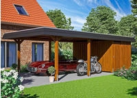 Skanholz Einzelcarport "Wendland" Leimholz 341 cm braun