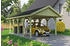 Skan Holz Einzelcarport Wallgau 430x750 cm 215 cm Einfahrtshöhe mit schwarzen Dachschindeln Grün