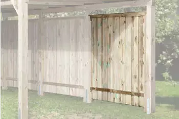 Weka Carport-Seitenwand BxH:180x181 cm