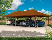 Skanholz Doppelcarport "Taunus" Leimholz 530 cm braun