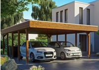 Skanholz Doppelcarport "Friesland" Massivholz 514 cm braun
