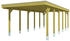Skan Holz Einzelcarport Friesland 397x860 cm 221 cm Einfahrtshöhe grün