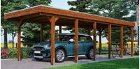 Skanholz Einzelcarport "Friesland" Massivholz 270 cm braun