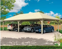 Skanholz Doppelcarport "Taunus" Leimholz 530 cm natur