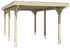 Skan Holz Einzelcarport Spessart 355x604 cm 220 cm Einfahrtshöhe braun