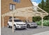Skan Holz Doppelcarport Westerwald 570x648 cm 220 cm Einfahrtshöhe natur