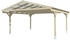 Skan Holz Doppelcarport Westerwald 570x648 cm 220 cm Einfahrtshöhe natur