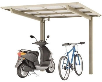 Ximax Einzelcarport Smart Port Typ 60 Aluminium eloxiert 209,6 x 253,4 cm Edelstahl-Look