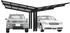 Ximax Doppelcarport Linea Typ 60 Y-Ausführung Aluminium eloxiert 547,6 x 495,4 cm schwarz