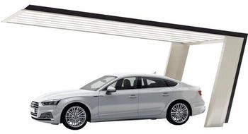 Ximax Einzelcarport My-Port 7 Typ 60 Aluminium eloxiert 269x587,3 cm Edelstahl-Look/schwarz