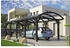 Skan Holz Einzelcarport Franken inkl. Pfostenanker 376 x 969 cm anthrazit