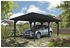 Skan Holz Einzelcarport Taunus inkl. Pfostenanker 374 x 656 cm anthrazit