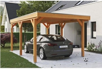 Skan Holz Einzelcarport Grunewald 321 x 554 cm Eiche hell