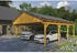 Skan Holz Doppelcarport Fichtelberg 618 x 808 cm Eiche hell