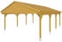 Skan Holz Doppelcarport Fichtelberg 618 x 808 cm Eiche hell