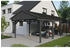 Skan Holz Einzelcarport Fichtelberg inkl. Dachschindeln schwarz 423 x 808 cm Schiefer