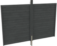Skanholz Carport-R&uuml;ckwand aus Profilschalung