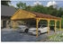 Skan Holz Doppelcarport Fichtelberg inkl. Dachschindeln rot 618 x 808 cm Eiche hell