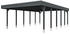 Skan Holz Doppelcarport Friesland inkl. EPDM-Dachfolie und H-Pfostenanker 557 x 860 cm grau