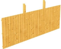 Skanholz Carport-R&uuml;ckwand aus Deckeschalung 20x120mm