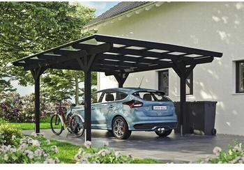 Skan Holz Einzelcarport Odenwald inkl. Pfostenanker 428 x 541 cm anthrazit