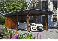 Skanholz Einzelcarport "Wendland" Leimholz 291 cm braun