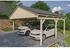 Skan Holz Doppelcarport Fichtelberg 618 x 566 cm natur