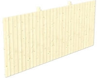 Skanholz Carport-R&uuml;ckwand aus Deckeschalung 20x120mm