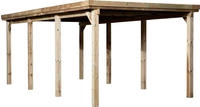 weka Einzelcarport "617 Gr.2" Massivholz 270 cm braun