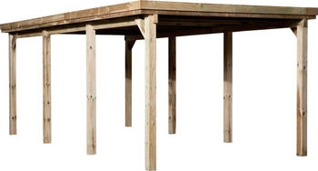 Weka Einzelcarport 617 Gr.2 322x612 cm 215 cm Einfahrtshöhe