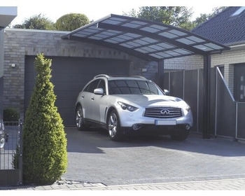 Ximax Einzelcarport Portoforte Typ 60 Aluminium eloxiert 270,4x495,4 cm schwarz