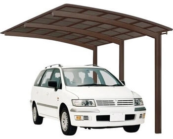 Ximax Einzelcarport Portoforte Typ 110 Aluminium eloxiert Sonderl&auml;nge 270,4x555,8 cm braun matt