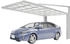 Ximax Einzelcarport My-Port Next Typ 60 Aluminium eloxiert 263x590,1 cm Edelstahl-Look