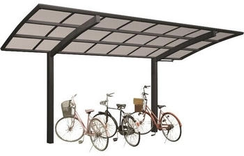 Ximax Einzelcarport Portoforte Mini Typ 60 Aluminium eloxiert 201 x 253,8 cm schwarz