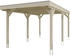 Skan Holz Einzelcarport Grunewald inkl. EPDM Folie 321 x 554 cm natur